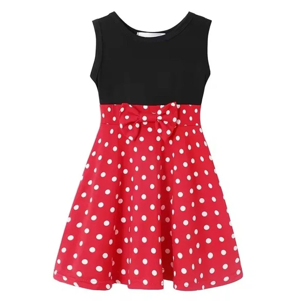 Los Angeles Boutique Minnie Mickey Mouse Disney Cotton Summer Sundress 4T